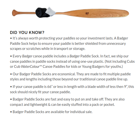 BADGER PADDLE SOCK