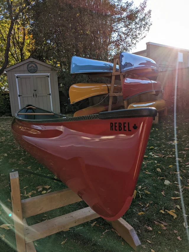 Rheaume 14'3 Rebel Ruby Kevlar Canoe with Composite Gunwales - RUBY RED - AVAILABLE FOR PURCHASE