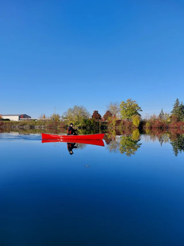 BUY NOW: Rheaume 14'3 Rebel Ruby Kevlar Canoe with Composite Gunwales