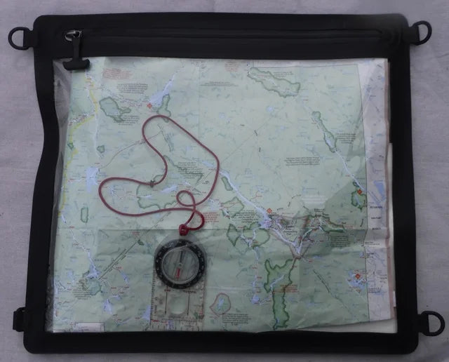 This map case is LARGE ENOUGH to hold your maps plus a few other valuables.