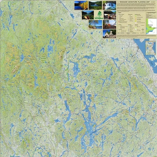 FOR SALE: Temagami Adventure Planning Map: Your Ultimate Guide to Exploring the Wilderness