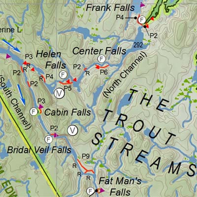 Temagami Adventure Planning Map: SAMPLE 2