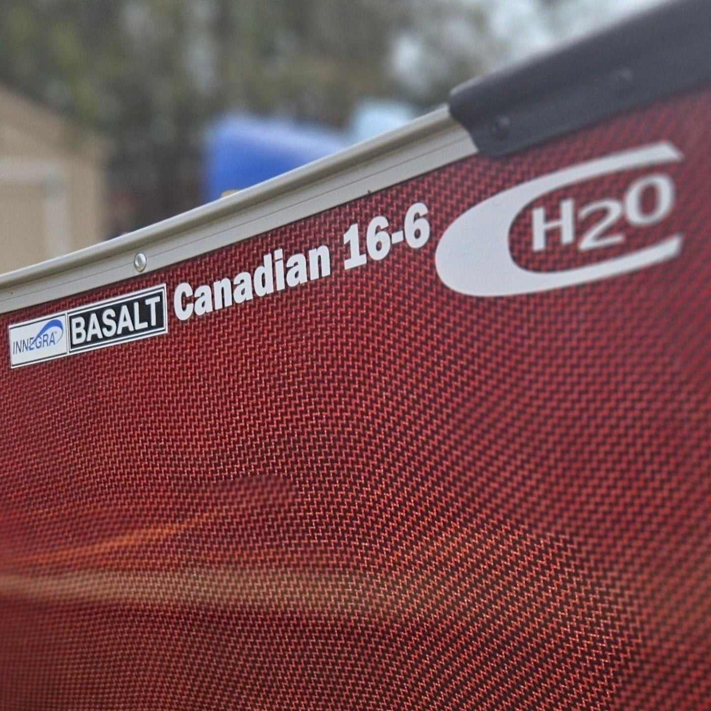 H2O CANADIAN 16'6 EPOXY w/UV SHIELD BRUTE FORCE KEVLAR RED