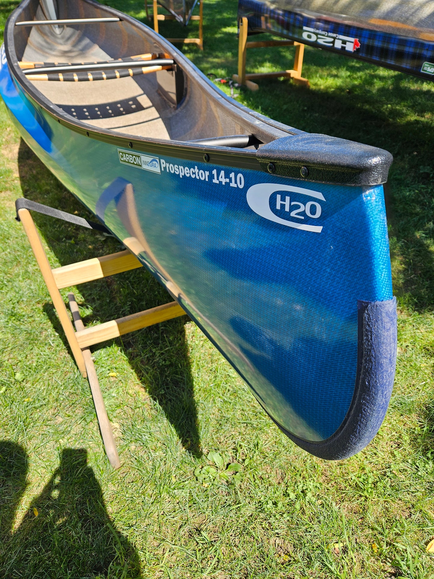 H2O PROSPECTOR 14'10 SOLO EPOXY w/ UV SHIELD PRO LITE CARBON INNEGRA BLUE