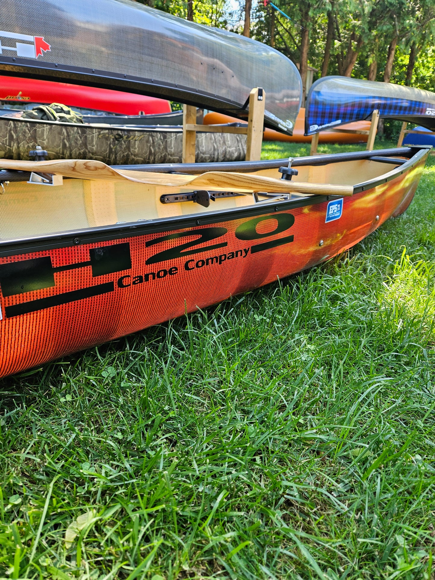 H2O CANOE ADIRONDACK PACK 12 EPOXY w/ UV SHIELD PRO LITE CARBON INNEGRA