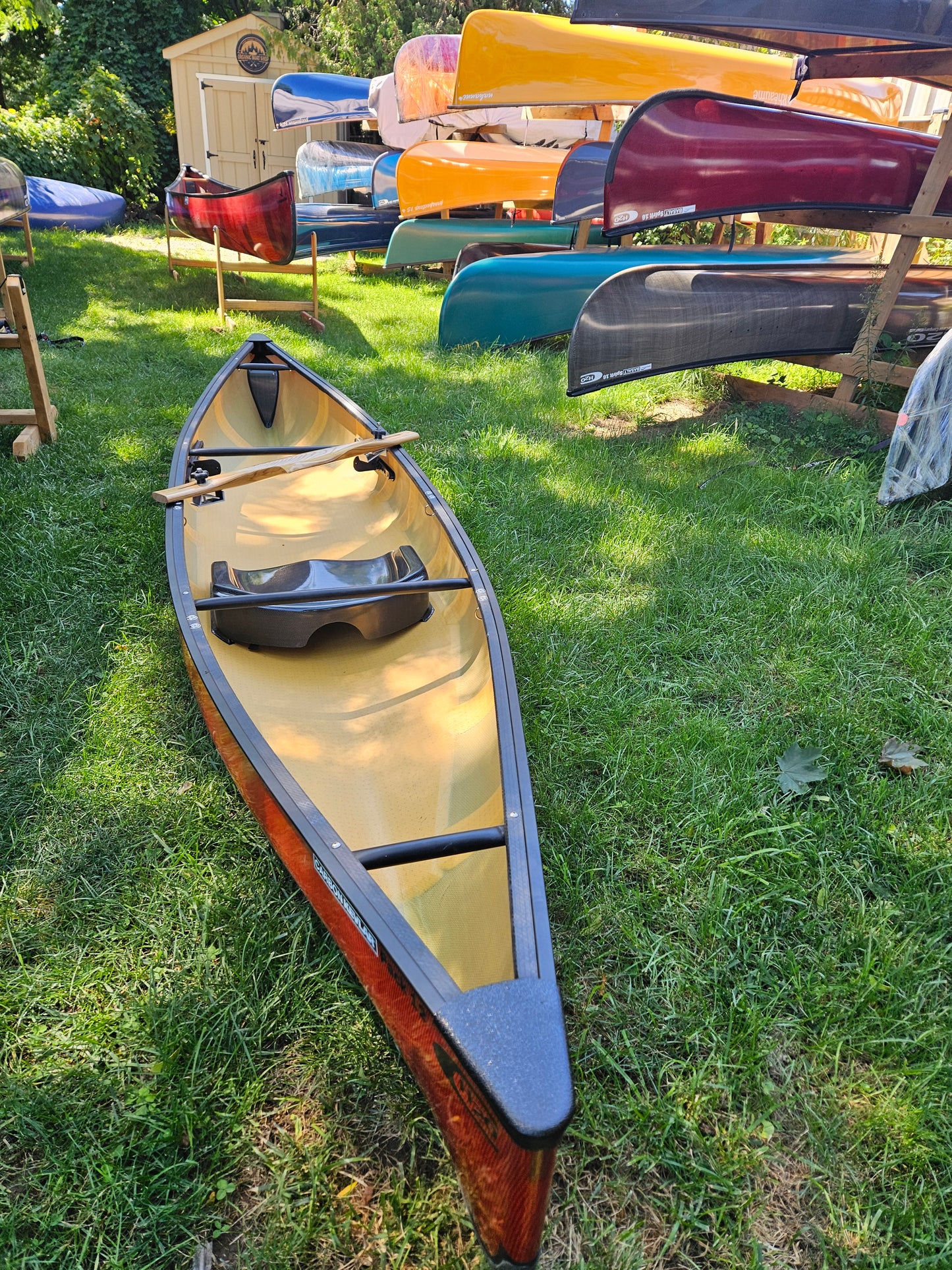 H2O CANOE ADIRONDACK PACK 12 EPOXY w/ UV SHIELD PRO LITE CARBON INNEGRA