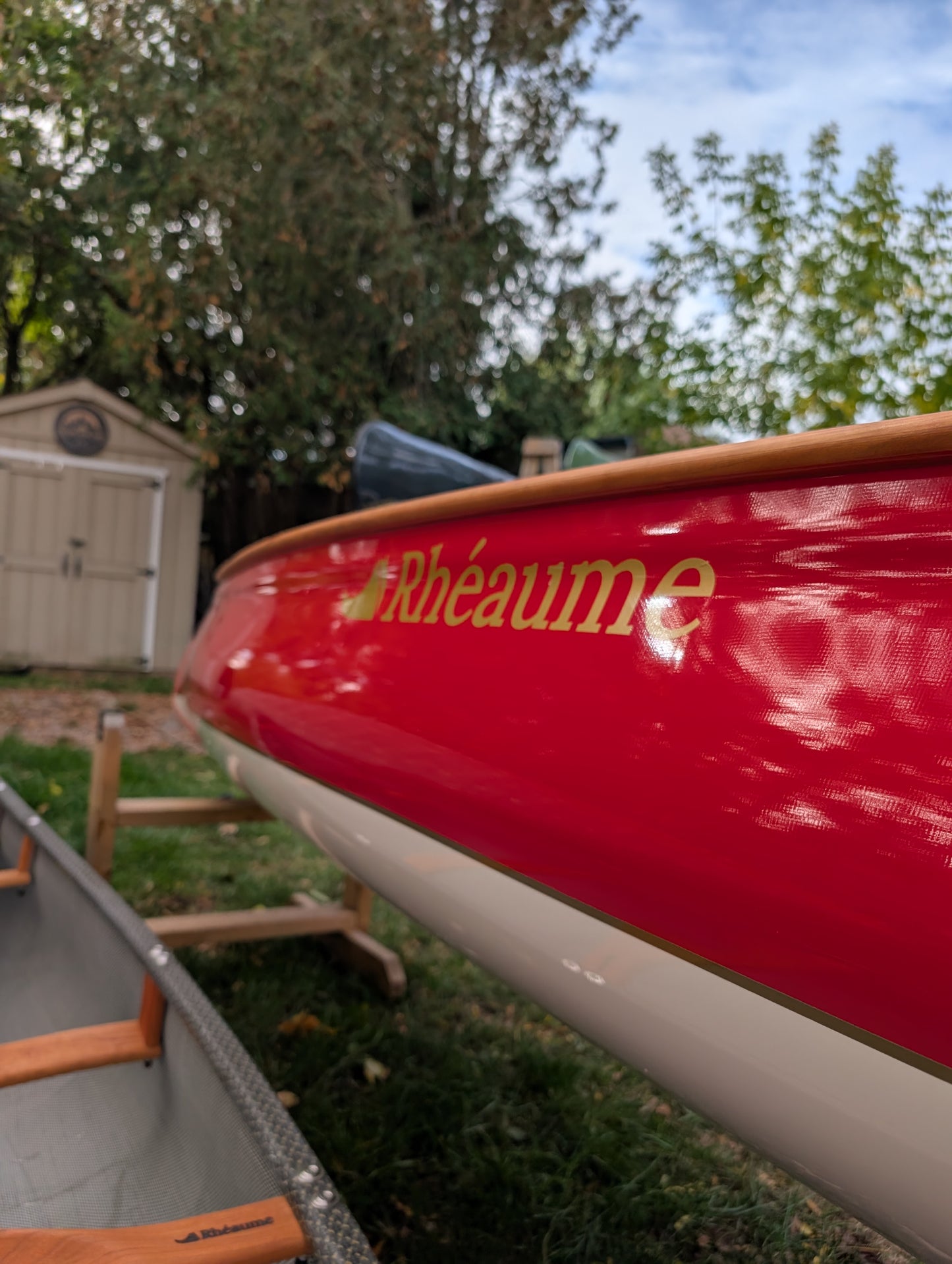 Rheaume Prospector 16'6" Kevlar Canoe with Wood Trim