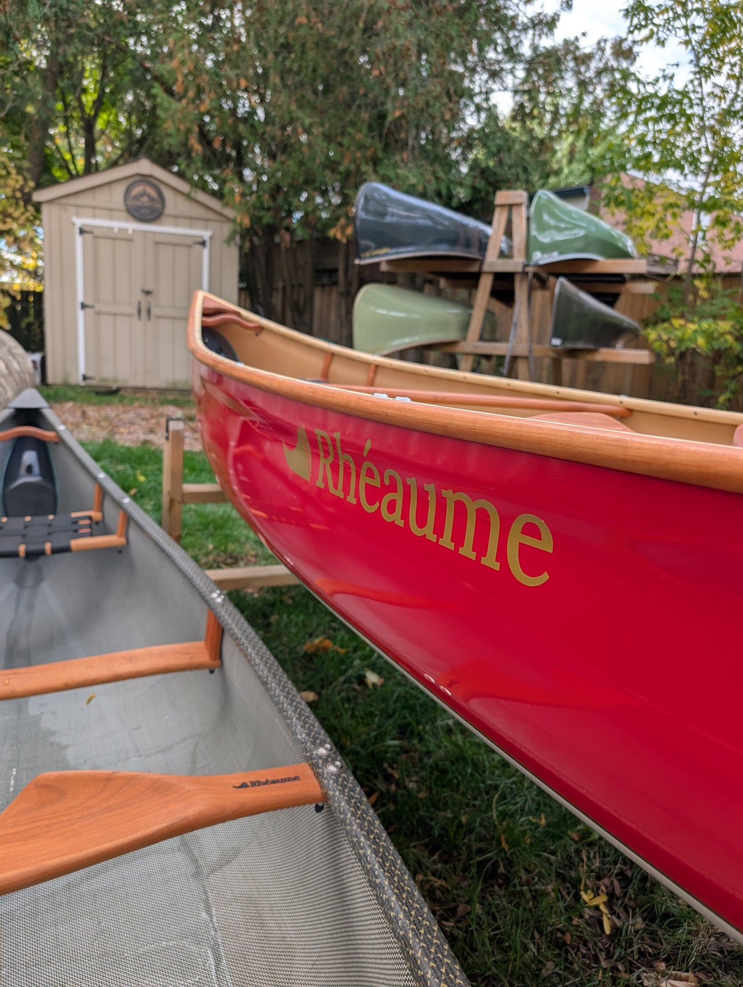 Rheaume Prospector 16'6" Kevlar Canoe with Wood Trim