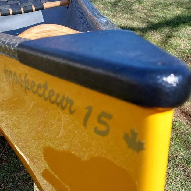 Rheaume 15' Prospector Kevlar Canoe in Mango: A Lightweight, Versatile Canoe for All Paddlers - FOR SALE