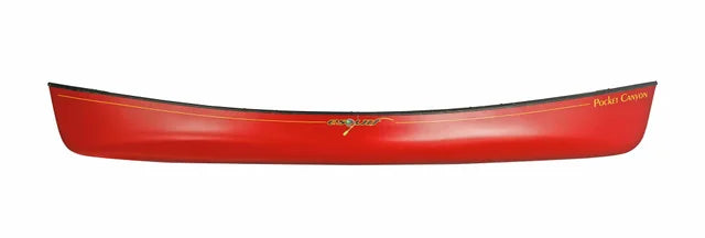 SIDE PROFILE OF Esquif 14' Pocket Canyon T-Formex Canoe: The Ultimate Compact Whitewater Companion